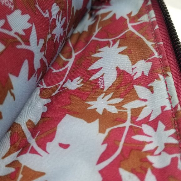 Hobo Daria Convertible Crimson Red Leather Cross Body Handbag Wristlet - Picture 6 of 8